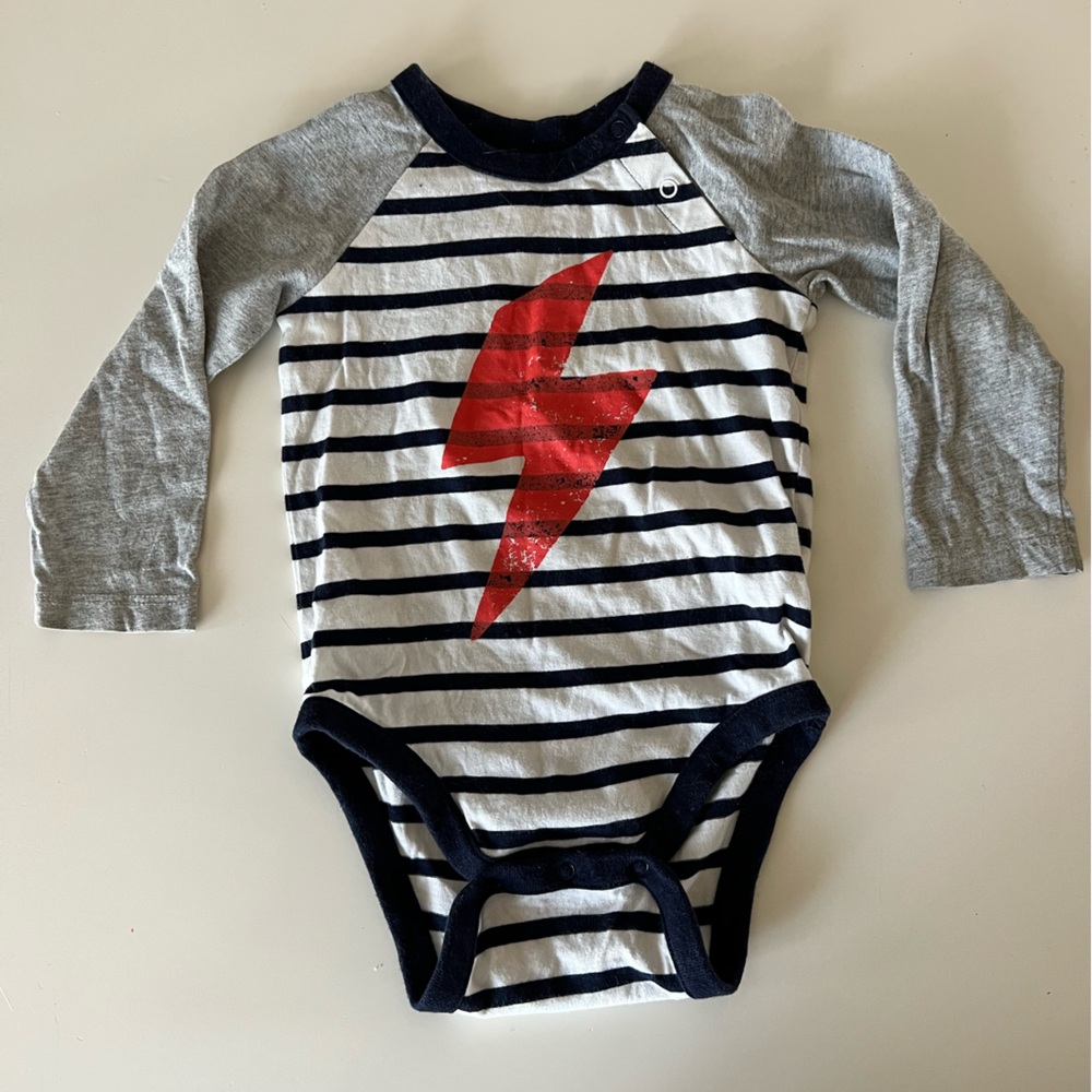 Baby Gap Lightning Bolt Onesie Bodysuit 12-18 months
